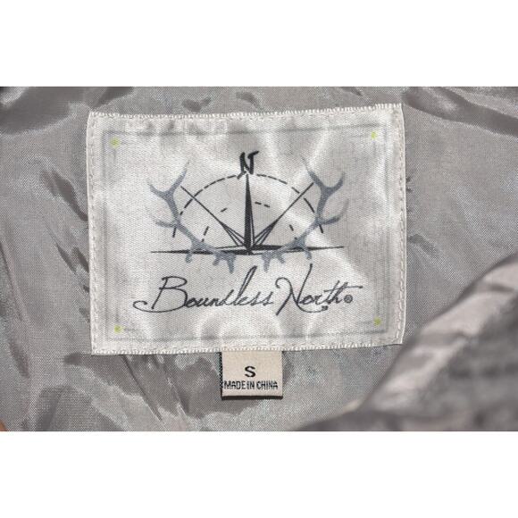 BOUNDLESS NORTH NEW $179 Eden Lace Up Half Zip Pullover in Navy/Cream/Gray Small - Picture 5 of 5